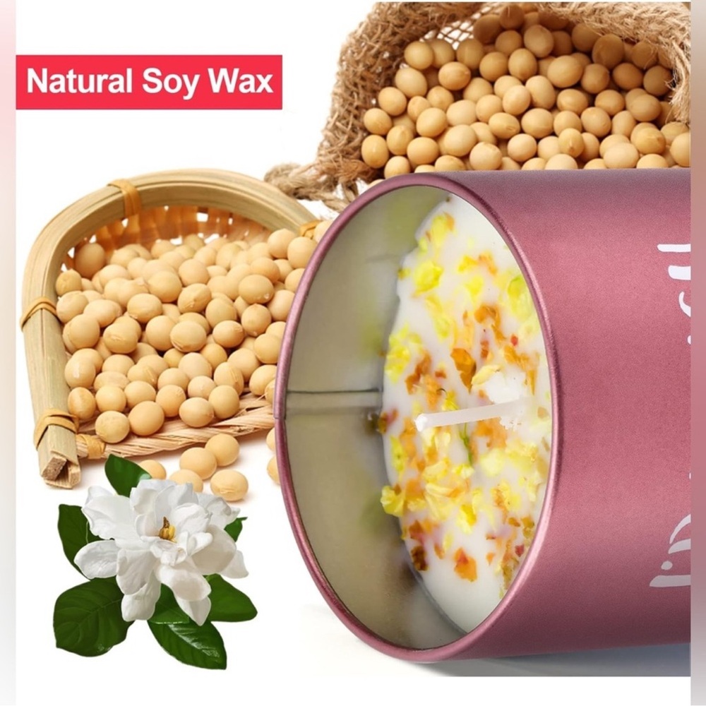 โจ๐ IโD PUNCH A BI T CH FOR YOU RIGHT IN THE THROAT NEW PINK GARDENIA SOY CANDLE - Picture 4 of 6